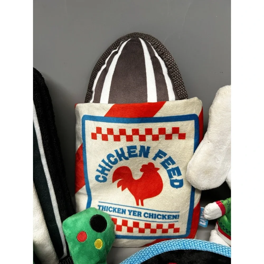Bark Box Lot - Plush Squeaky Crinkle Dog Toys For Medium / Large Dogs Variety!